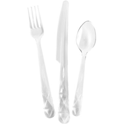 Cubiertos de plástico reutilizables Sagaform - 12 piezas Cubiertos de plástico reutilizables Sagaform - 12 piezas