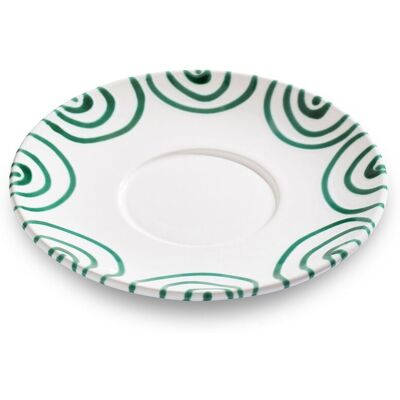 Gmundner Keramik - Gmundner Cerámica Verde Flameado, Platito Taza De Té Maxima (ø18cm) Gmundner Keramik - Gmundner Cerámica Verde Flameado, Platito Taza De Té Maxima (ø18cm)