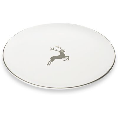 Gmundner Keramik - Gmundner Cerámica Ciervo Gris, Plato Individual Copa (ø 32cm) Gmundner Keramik - Gmundner Cerámica Ciervo Gris, Plato Individual Copa (ø 32cm)