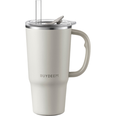 Taza Térmica BUYDEEM DS57 - 700ml, Blanca, Succión, Sabor a avena Taza Térmica BUYDEEM DS57 - 700ml, Blanca, Succión, Sabor a avena