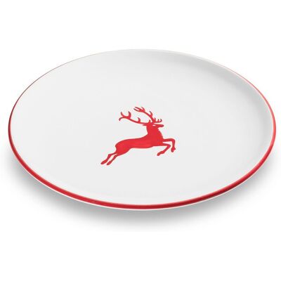 Gmundner Keramik - Gmundner Cerámica Ciervo Rojo Rubí, Plato/copa (ø 25cm) Gmundner Keramik - Gmundner Cerámica Ciervo Rojo Rubí, Plato/copa (ø 25cm)