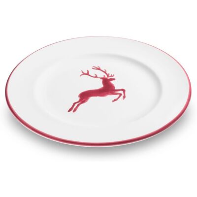 Gmundner Keramik - Gmundner Cerámica Bordeauxr. Ciervo, Plato De Postre Gourmet (ø 22cm) Gmundner Keramik - Gmundner Cerámica Bordeauxr. Ciervo, Plato De Postre Gourmet (ø 22cm)