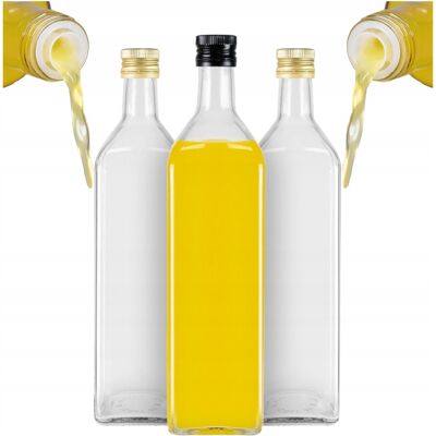 OEM 40 Botellas De Marasca Clear De 1000 Ml Con Dosificador Para Aceite De Oliva, Vinagre, Zumo De 1 Litro OEM 40 Botellas De Marasca Clear De 1000 Ml Con Dosificador Para Aceite De Oliva, Vinagre, Zumo De 1 Litro