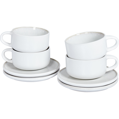 Juego de Té de Cerámica Hecho a Mano Beliani 220ml 4 pzas Juego de Té de Cerámica Hecho a Mano Beliani 220ml 4 pzas