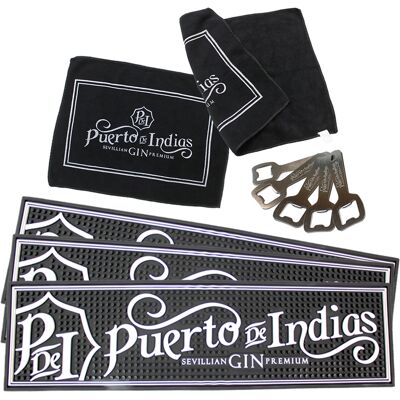 ORION91 Pack Puerto De Indias 2 Toallas De Mano Negro 43x32cm - 5 Abridor De Botellas Plata 10,5x4cm - 3 Almohadilla Posa Copas-vasos 61x1x16,5cm - Puerto De Indias - Spazioluzio ORION91 Pack Puerto De Indias 2 Toallas De Mano Negro 43x32cm - 5 Abridor De Botellas Plata 10,5x4cm - 3 Almohadilla Posa Copas-vasos 61x1x16,5cm - Puerto De Indias - Spazioluzio