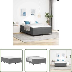 VIDAXL Cama De Madera - Cama Tipo Box Spring Gris Claro Y . 140 X 190 Cm Tela De Pana VIDAXL Cama De Madera - Cama Tipo Box Spring Gris Claro Y . 140 X 190 Cm Tela De Pana