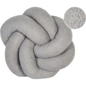 Beliani - Cojín Nudo Decorativo Moderno 45 X 45 Cm De Bouclé Gris Angelonia Beliani - Cojín Nudo Decorativo Moderno 45 X 45 Cm De Bouclé Gris Angelonia