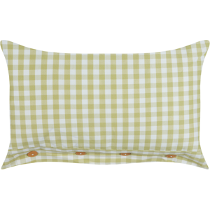 Cojín Gingham Verde Oliva y Blanco 40x60cm - Decoración Moderna Beliani Cojín Gingham Verde Oliva y Blanco 40x60cm - Decoración Moderna Beliani