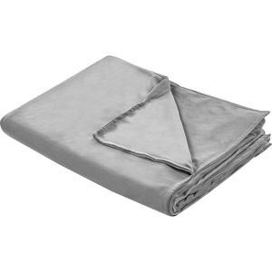 Beliani - Funda De Manta Pesada Moderna Tejido Liso Poliéster Textil Dormitorio 135 X 200 Cm Gris Rhea Beliani - Funda De Manta Pesada Moderna Tejido Liso Poliéster Textil Dormitorio 135 X 200 Cm Gris Rhea