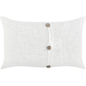 Beliani Juego de 2 Cojines Decorativos - Algodón Blanco - 30 x 50 cm Beliani Juego de 2 Cojines Decorativos - Algodón Blanco - 30 x 50 cm