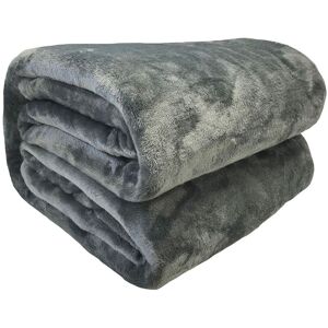 POYET-MOTTE Manta Microfelpa 220x240 Cm Gris POYET-MOTTE Manta Microfelpa 220x240 Cm Gris