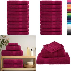 VIDAXL Toallas De Sauna Solund 10 Uds Burdeos 80x200 Cm 600 Gsm - Toallas De Algodón - Toallas Higiénicas VIDAXL Toallas De Sauna Solund 10 Uds Burdeos 80x200 Cm 600 Gsm - Toallas De Algodón - Toallas Higiénicas