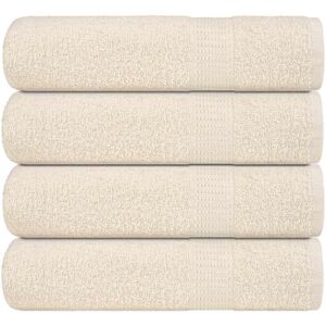 Toallas De Baño 4 Uds Crema 100x150 Cm 360 G/m² 100% Algodón Vidaxl Toallas De Baño 4 Uds Crema 100x150 Cm 360 G/m² 100% Algodón Vidaxl