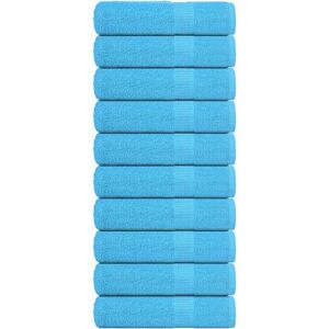 Toallas De Baño 10 Uds 100% Algodón Turquesa 100x150 Cm 360 Gsm Vidaxl Toallas De Baño 10 Uds 100% Algodón Turquesa 100x150 Cm 360 Gsm Vidaxl