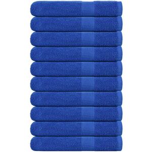 Toallas 10 Uds 100% Algodón Azul 100x200 Cm 600 Gsm Vidaxl Toallas 10 Uds 100% Algodón Azul 100x200 Cm 600 Gsm Vidaxl