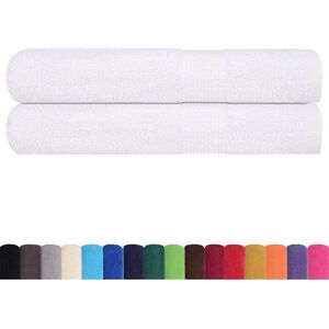 Toallas 2 Uds 100% Algodón Blanco 100x200 Cm 600 Gsm Vidaxl Toallas 2 Uds 100% Algodón Blanco 100x200 Cm 600 Gsm Vidaxl