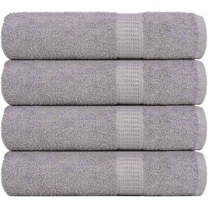 Toallas De Baño 4 Uds Gris 100x150 Cm 360 Gsm 100% Algodón Vidaxl Toallas De Baño 4 Uds Gris 100x150 Cm 360 Gsm 100% Algodón Vidaxl