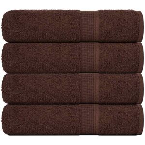 Toallas De Ducha 4 Uds 100% Algodón Marrón 70x140 Cm 360 Gsm Vidaxl Toallas De Ducha 4 Uds 100% Algodón Marrón 70x140 Cm 360 Gsm Vidaxl