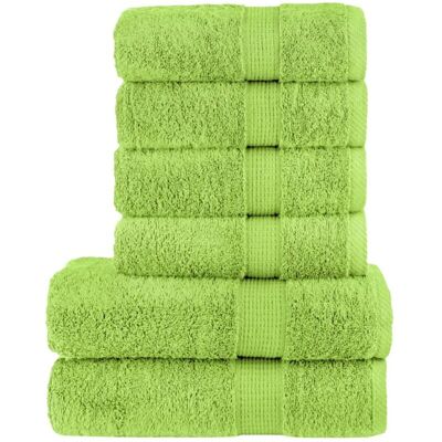 Set de Toallas Premium vidaXL 6 Piezas - Toallas de Baño y Ducha Set de Toallas Premium vidaXL 6 Piezas - Toallas de Baño y Ducha