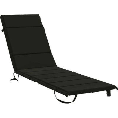 Cojín De Tumbona Gemert 100% Poliéster Negro 200 X 50 X 3 Cm Vidaxl Cojín De Tumbona Gemert 100% Poliéster Negro 200 X 50 X 3 Cm Vidaxl