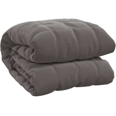 VADAXL Vidaxl Manta Con Peso Tela Gris 138x200 Cm 6 Kg VADAXL Vidaxl Manta Con Peso Tela Gris 138x200 Cm 6 Kg