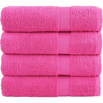Vidaxl Toallas De Ducha Solund 4 Unidades Rosa 70x140 Cm 600 Gsm Vidaxl Toallas De Ducha Solund 4 Unidades Rosa 70x140 Cm 600 Gsm