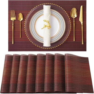 OEM Juego De 8 Piezas De Bambú Tejido (mantel/salvamanteles Individuales), Tapete De Cocina Impermeable, Posavasos, Servilleta Para Mesa De Centro, Decoración Del Hogar OEM Juego De 8 Piezas De Bambú Tejido (mantel/salvamanteles Individuales), Tapete De Cocina Impermeable, Posavasos, Servilleta Para Mesa De Centro, Decoración Del Hogar