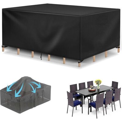ZOLGINAH Funda Para Mesa De Jardín De 242x162x100 Cm – Oxford 210d – Impermeable, Resistente Al Viento Y A Los Rayos Uv. ZOLGINAH Funda Para Mesa De Jardín De 242x162x100 Cm – Oxford 210d – Impermeable, Resistente Al Viento Y A Los Rayos Uv.
