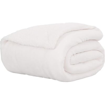 Manta Blanco 240 X 270 Cm 3.17 Kg Lana Vidaxl Manta Blanco 240 X 270 Cm 3.17 Kg Lana Vidaxl