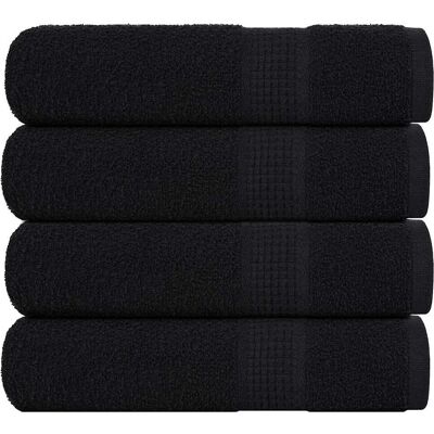 Vidaxl Toallas De Baño Frogn 4 Uds Negro 100x150 Cm 360 G/m² Vidaxl Toallas De Baño Frogn 4 Uds Negro 100x150 Cm 360 G/m²
