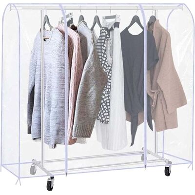 OEM Funda Protectora Para Percheros, 180 Cm De Largo, Funda Transparente Grande Con Cremallera, Impermeable, Protege La Ropa. OEM Funda Protectora Para Percheros, 180 Cm De Largo, Funda Transparente Grande Con Cremallera, Impermeable, Protege La Ropa.