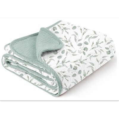 OEM Manta De Bebé De Algodón, Manta De Cuna Ultrasuave Y Ligera, Edredón Para Aire Acondicionado, Toalla De Baño, 102 X 92 Cm, Hojas Verdes OEM Manta De Bebé De Algodón, Manta De Cuna Ultrasuave Y Ligera, Edredón Para Aire Acondicionado, Toalla De Baño, 102 X 92 Cm, Hojas Verdes