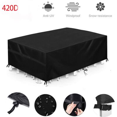 OEM 1 Funda Para Muebles De Jardín, Impermeable Y Resistente Al Viento, Funda Rectangular Para Mesa De Jardín, Resistente A Los Rayos Uv, Oxford 420d, 250x250x90 Cm OEM 1 Funda Para Muebles De Jardín, Impermeable Y Resistente Al Viento, Funda Rectangular Para Mesa De Jardín, Resistente A Los Rayos Uv, Oxford 420d, 250x250x90 Cm