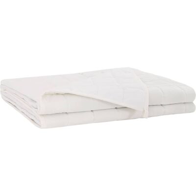 Manta Con Peso Blanco 200 X 220 Cm 9 Kg 100% Algodón 205t Vidaxl Manta Con Peso Blanco 200 X 220 Cm 9 Kg 100% Algodón 205t Vidaxl