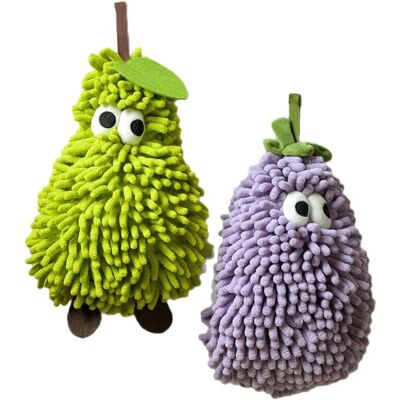 OEM 2 Toallas Colgantes De Chenilla, Toalla Suave Y Esponjosa Con Diseño De Frutas Para Cocina Y Baño, Paño De Limpieza De Secado Rápido (morado) OEM 2 Toallas Colgantes De Chenilla, Toalla Suave Y Esponjosa Con Diseño De Frutas Para Cocina Y Baño, Paño De Limpieza De Secado Rápido (morado)