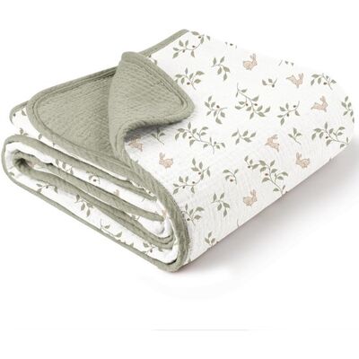 OEM Manta De Algodón Para Bebé, Manta De Cuna Ultrasuave Y Ligera, Edredón Para Aire Acondicionado, Toalla De Baño, 102 X 92 Cm, Conejo Verde OEM Manta De Algodón Para Bebé, Manta De Cuna Ultrasuave Y Ligera, Edredón Para Aire Acondicionado, Toalla De Baño, 102 X 92 Cm, Conejo Verde
