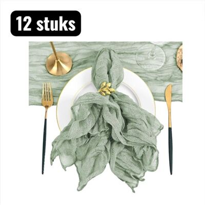 OEM 12 Piezas, Servilletas, 50 X 50 Cm, Servilletas De Tela Arrugada, Manteles De Organza De Poliéster Plisados Para Fiestas Y Bodas, Blanco Roto OEM 12 Piezas, Servilletas, 50 X 50 Cm, Servilletas De Tela Arrugada, Manteles De Organza De Poliéster Plisados Para Fiestas Y Bodas, Blanco Roto