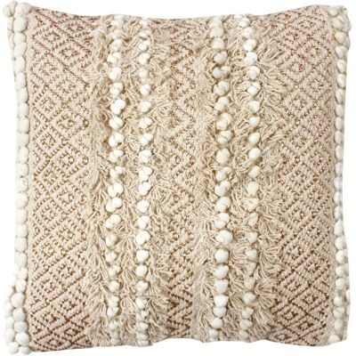 Signes Grimalt Cojín Algodón Yute - Estilo Boho 45x45cm Signes Grimalt Cojín Algodón Yute - Estilo Boho 45x45cm