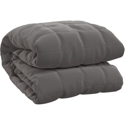 VADAXL Vidaxl Manta Con Peso Tela Gris 220x260 Cm 15 Kg VADAXL Vidaxl Manta Con Peso Tela Gris 220x260 Cm 15 Kg