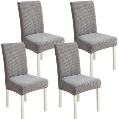 OEM Funda Para Silla, Juego De 4 Fundas Elásticas Universales, Funda Gruesa Y Elástica, Resistente A Las Manchas, Gris -crezuo OEM Funda Para Silla, Juego De 4 Fundas Elásticas Universales, Funda Gruesa Y Elástica, Resistente A Las Manchas, Gris -crezuo