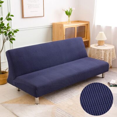 OEM Funda Elástica, Sin Mangas, Antideslizante, De Jacquard A Cuadros, Azul Marino, 190-210 Cm OEM Funda Elástica, Sin Mangas, Antideslizante, De Jacquard A Cuadros, Azul Marino, 190-210 Cm