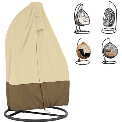 INEASICER Funda Para Silla Colgante De Columpio – Tela Oxford 210d – Impermeable, Resistente Al Viento Y A Los Rayos Uv – 231 X 200 Cm, Beige INEASICER Funda Para Silla Colgante De Columpio – Tela Oxford 210d – Impermeable, Resistente Al Viento Y A Los Rayos Uv – 231 X 200 Cm, Beige