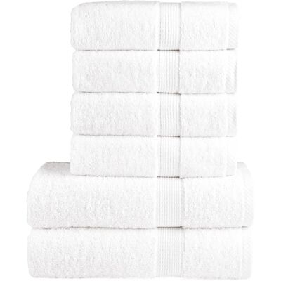 Vidaxl Juego De Toallas Premium Solund 6 Unidades Blanco 600 Gsm Vidaxl Juego De Toallas Premium Solund 6 Unidades Blanco 600 Gsm