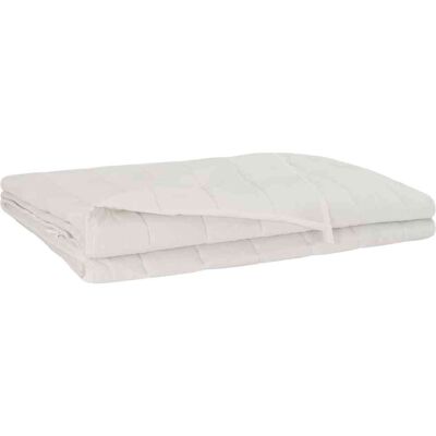 Manta Con Peso Blanco 220 X 260 Cm 15 Kg 100% Algodón 205t Vidaxl Manta Con Peso Blanco 220 X 260 Cm 15 Kg 100% Algodón 205t Vidaxl