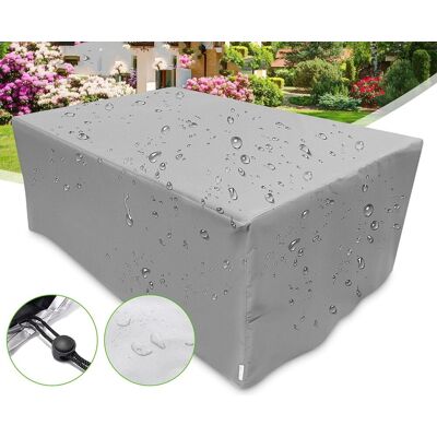 LLING Funda Para Muebles De Jardín, Oxford, Resistente Al Viento Y A Los Rayos Uv, Rectangular, Color Plateado, 150 X 150 X 75 Cm. LLING Funda Para Muebles De Jardín, Oxford, Resistente Al Viento Y A Los Rayos Uv, Rectangular, Color Plateado, 150 X 150 X 75 Cm.
