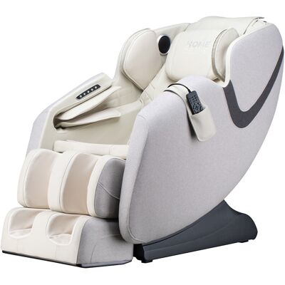 Home Deluxe - Sillón De Masaje Con Tapizado Textil Marino - Gris Claro Home Deluxe - Sillón De Masaje Con Tapizado Textil Marino - Gris Claro