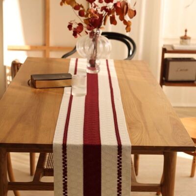OEM Camino De Mesa Tejido Con Borlas - Estilo Rústico - Para Fiestas, Bodas, Cenas - Decoración De Mesa - Beige Crema - 30 X 200 Cm -crezuo OEM Camino De Mesa Tejido Con Borlas - Estilo Rústico - Para Fiestas, Bodas, Cenas - Decoración De Mesa - Beige Crema - 30 X 200 Cm -crezuo