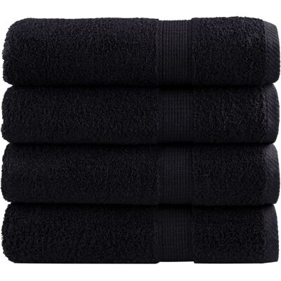 Vidaxl Toallas De Ducha Solund 4 Unidades Negro 70x140 Cm 600 Gsm Vidaxl Toallas De Ducha Solund 4 Unidades Negro 70x140 Cm 600 Gsm