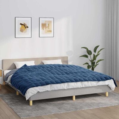 VADAXL Vidaxl Manta Con Peso Tela Azul 155x220 Cm 7 Kg VADAXL Vidaxl Manta Con Peso Tela Azul 155x220 Cm 7 Kg