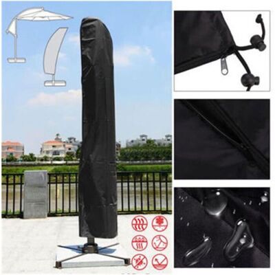DPZO Funda Para Sombrilla De 265 X 40/70/50 Cm, Color Negro, Oxford 210d. Funda Para Sombrilla Voladiza De 3x3 M, Impermeable, Resistente Al Viento Y A Los Rayos Uv, Resistente A Los Desgarros, Extragrande DPZO Funda Para Sombrilla De 265 X 40/70/50 Cm, Color Negro, Oxford 210d. Funda Para Sombrilla Voladiza De 3x3 M, Impermeable, Resistente Al Viento Y A Los Rayos Uv, Resistente A Los Desgarros, Extragrande